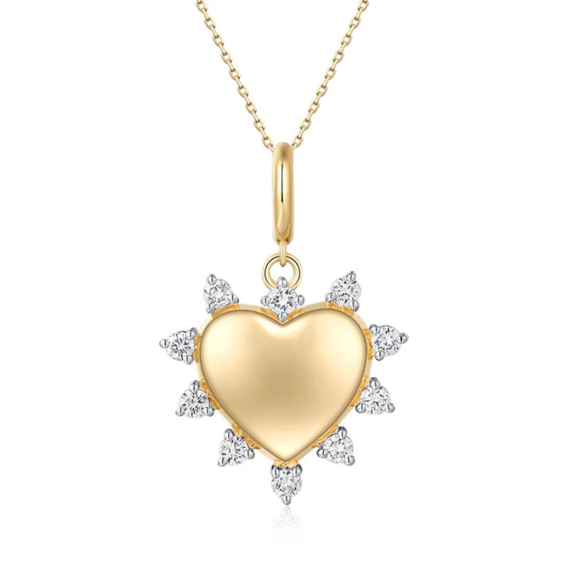 Radiating Diamond Heart