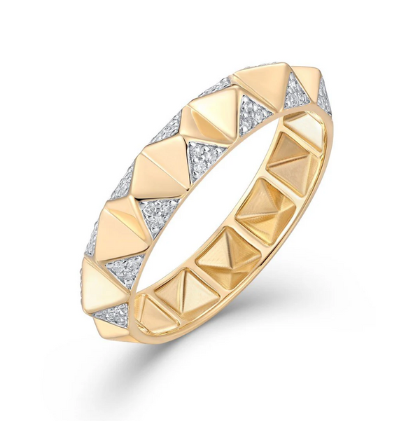 Studded Diamond Ring