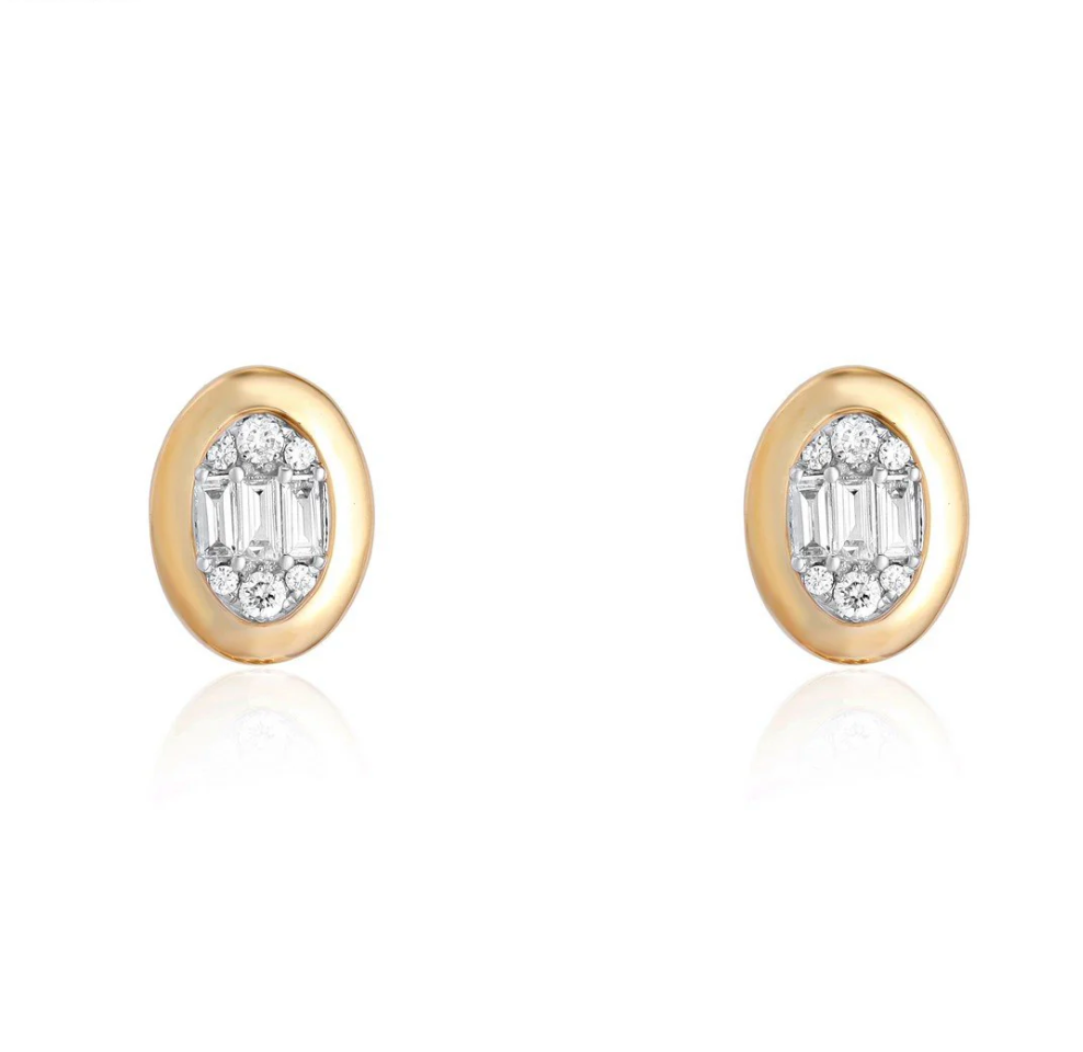 Fancy Shape Illusion Bezel Studs