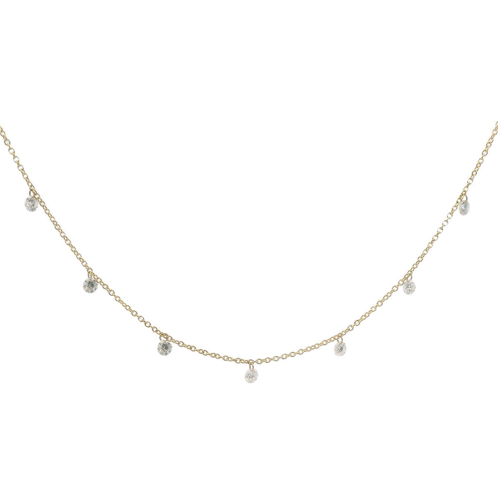 Diamond Drilled Dangle Necklace