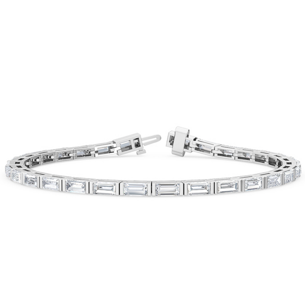 Lab-Grown East/West Baguette Tennis Bracelet