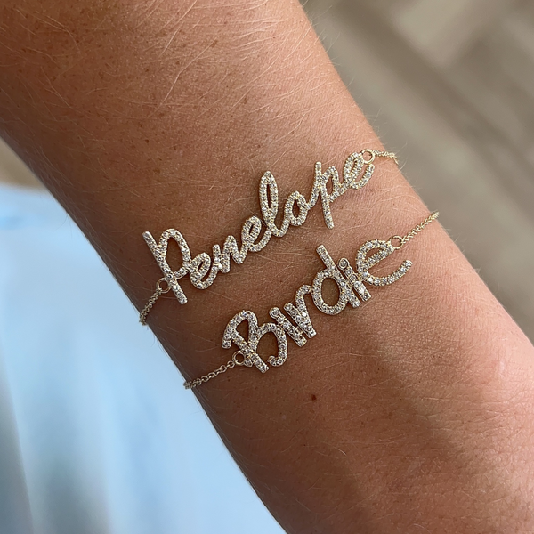 Custom Diamond Name Bracelet