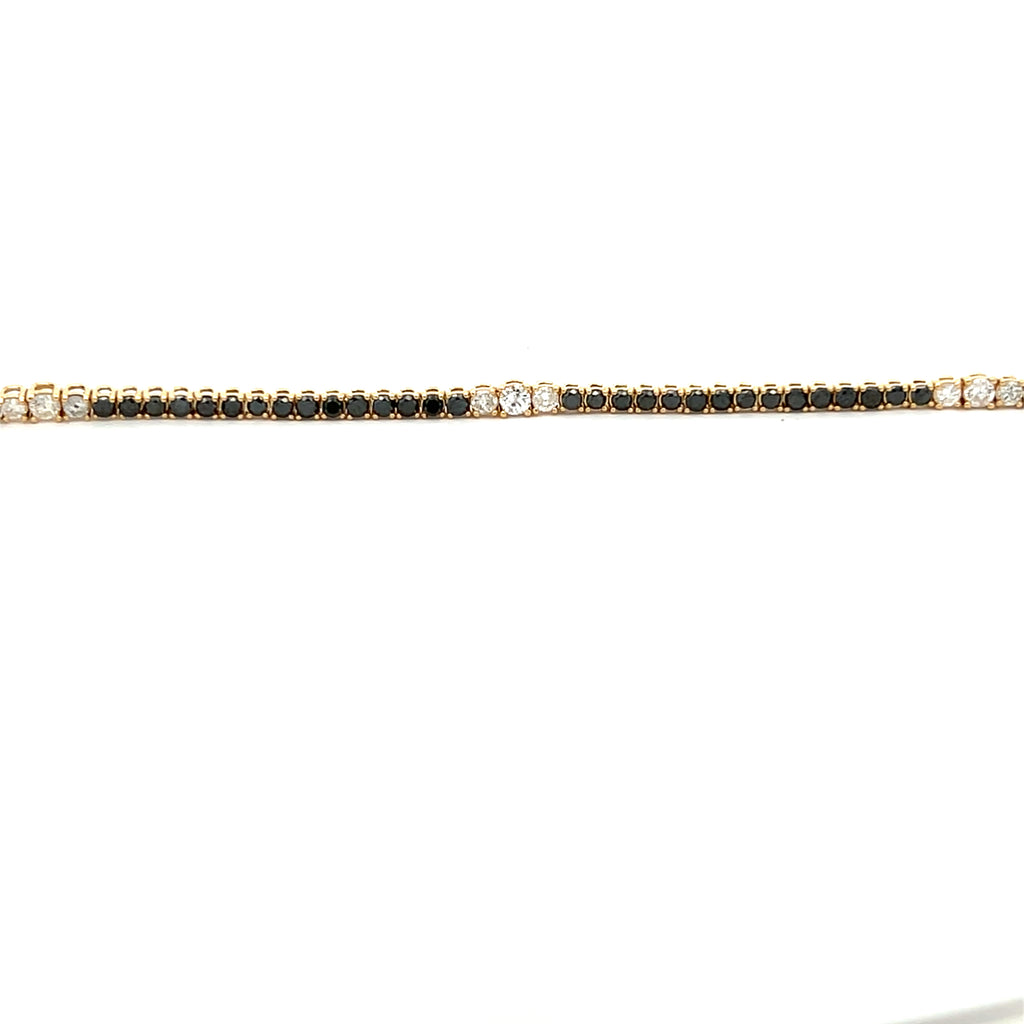 Black Diamond Tennis Bracelet