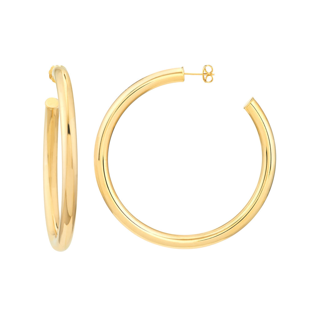 Bold Gold Tube Hoops