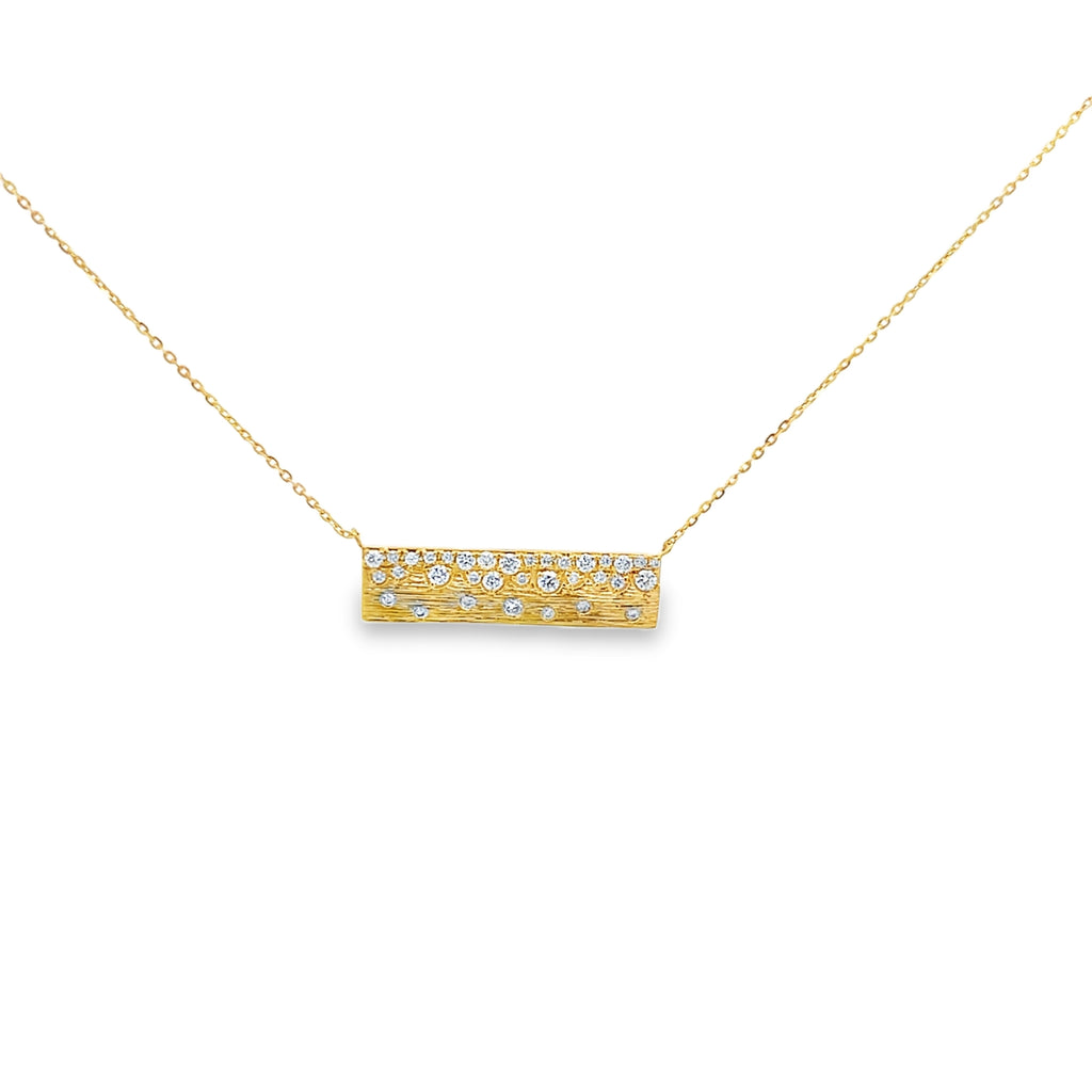 Diamond Confetti Bar Necklace