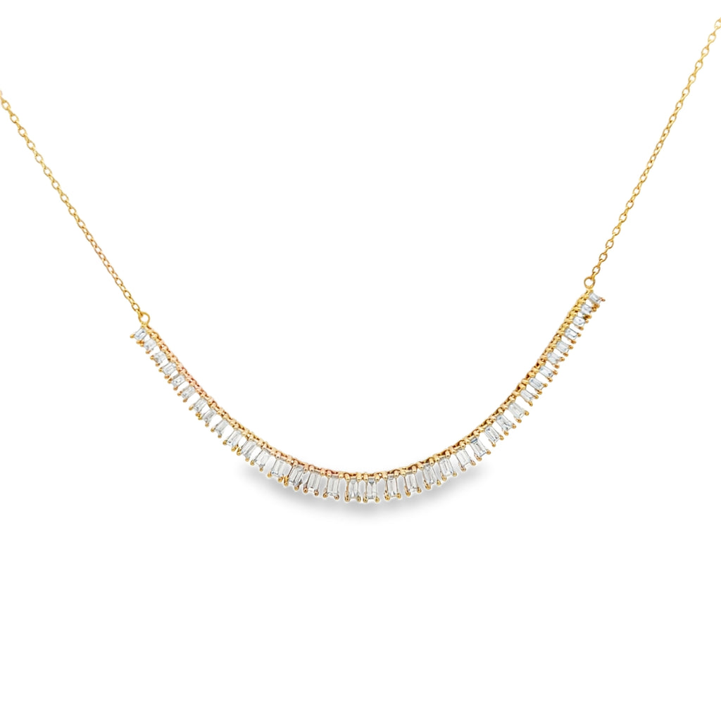 Contour Baguette Necklace