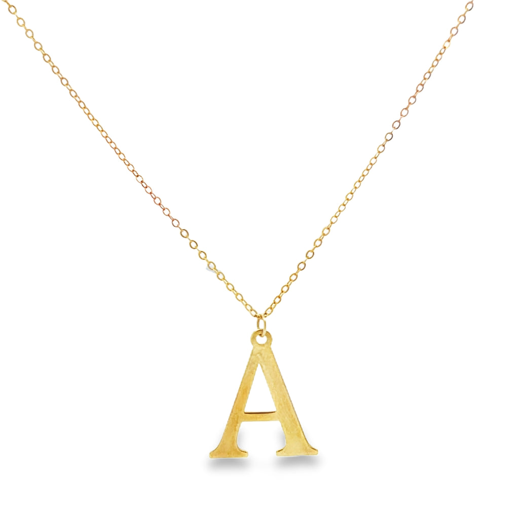 Typography Initial Necklace