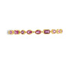 Lab-Grown Bezel Pink Sapphire Bracelet