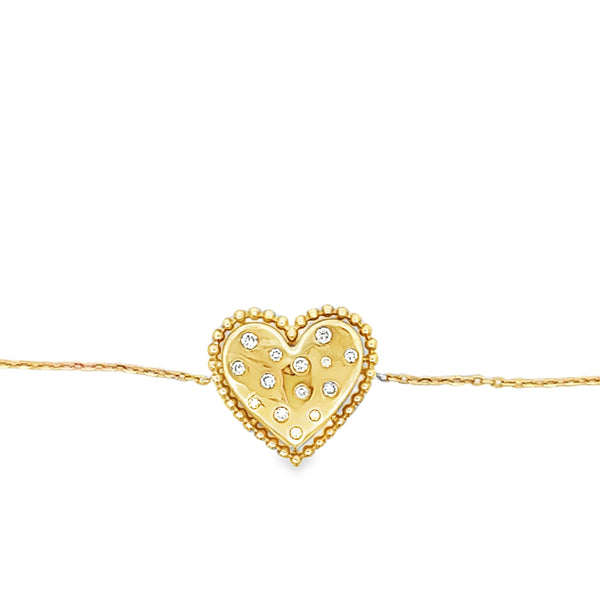 Confetti Diamond Heart Bracelet