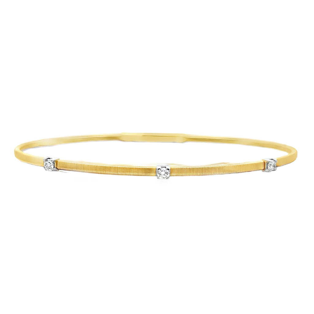 Matte 3 Stone Bangle