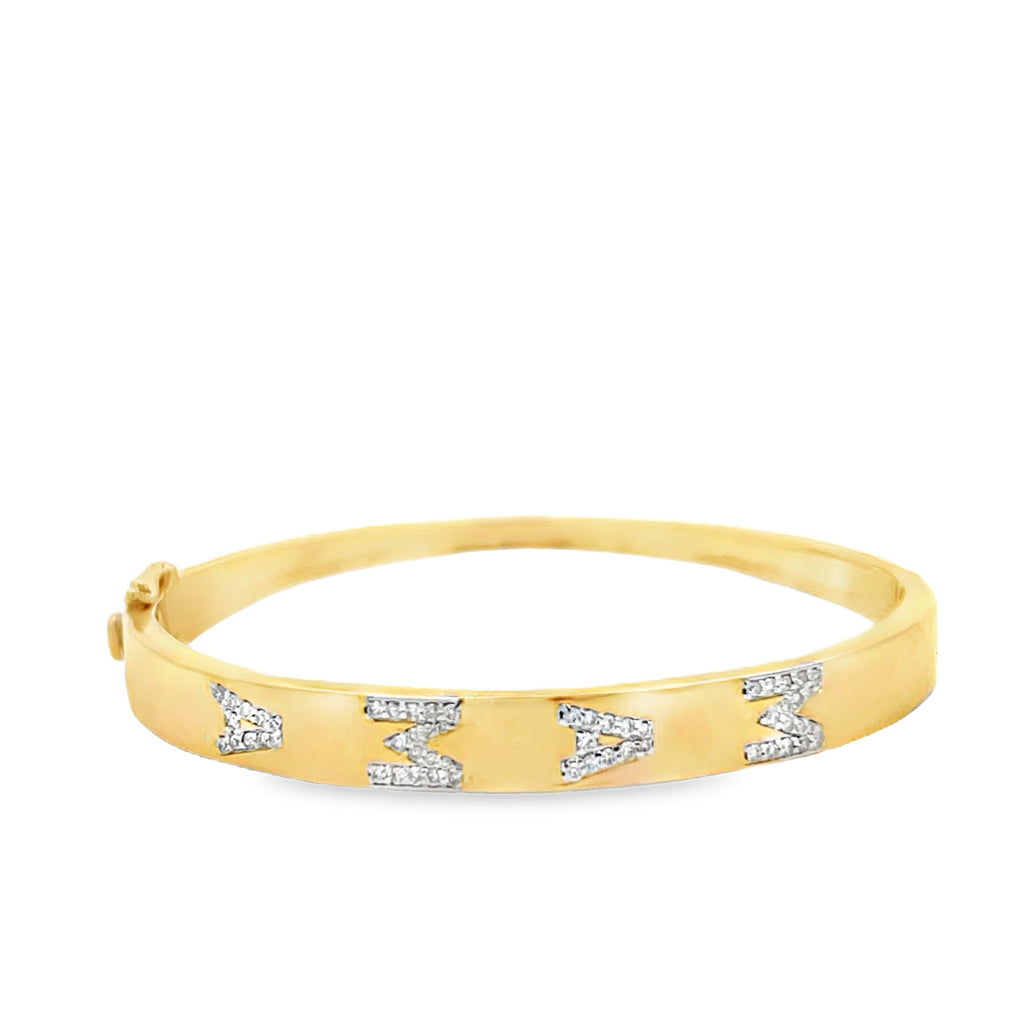 Mama Stackable Gold Bangle