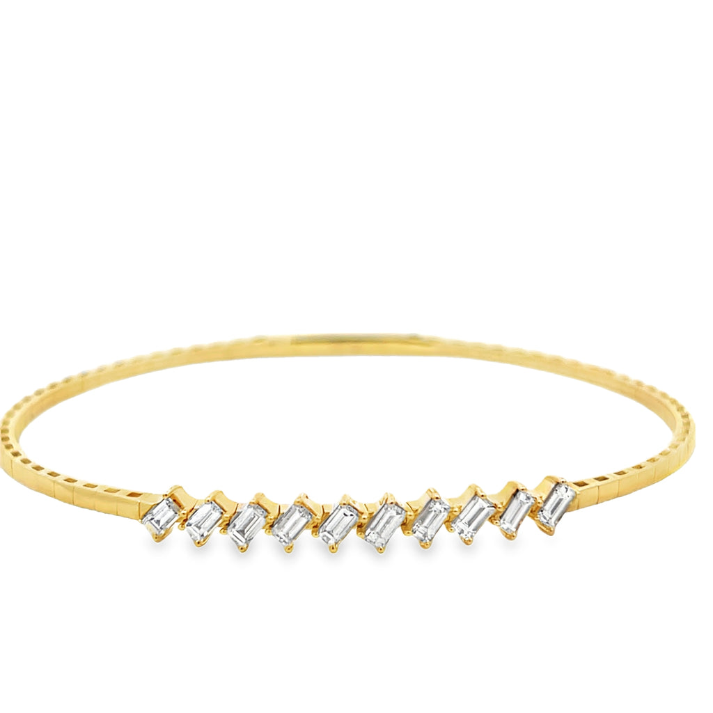Tilted Baguette Bangle