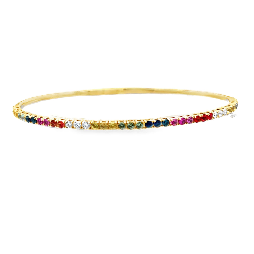 Rainbow Sapphire Flexi-Bangle