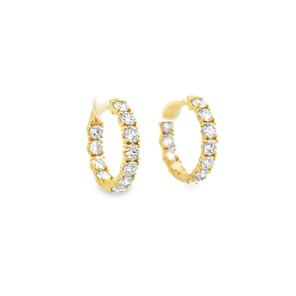 Lab-Grown Small Inside/Out Hoops