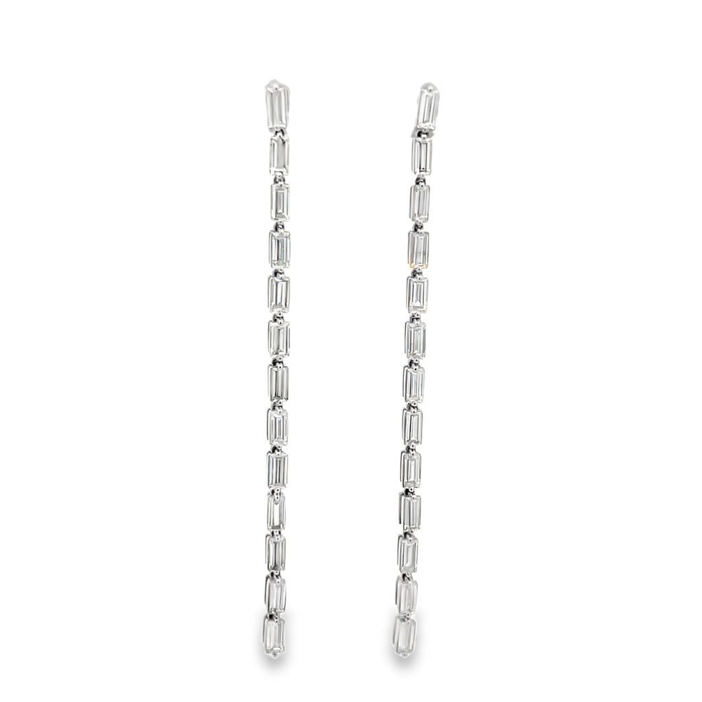 Lab-Grown Diamond Baguette Dangle Earrings