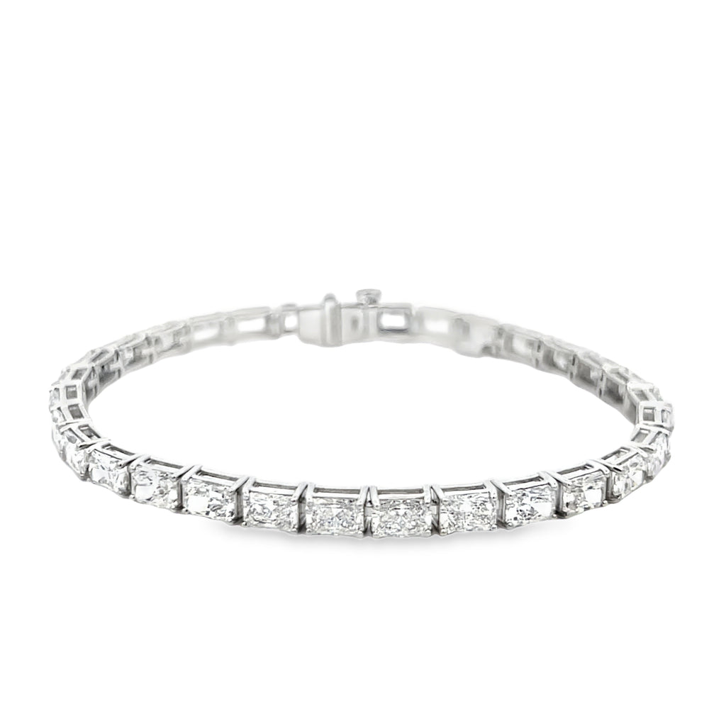 Lab-Grown E/W Radiant Tennis Bracelet