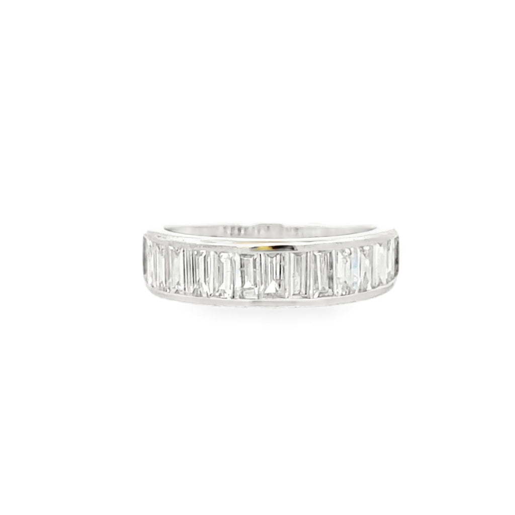 Lab-Grown Channel Set Baguette Band