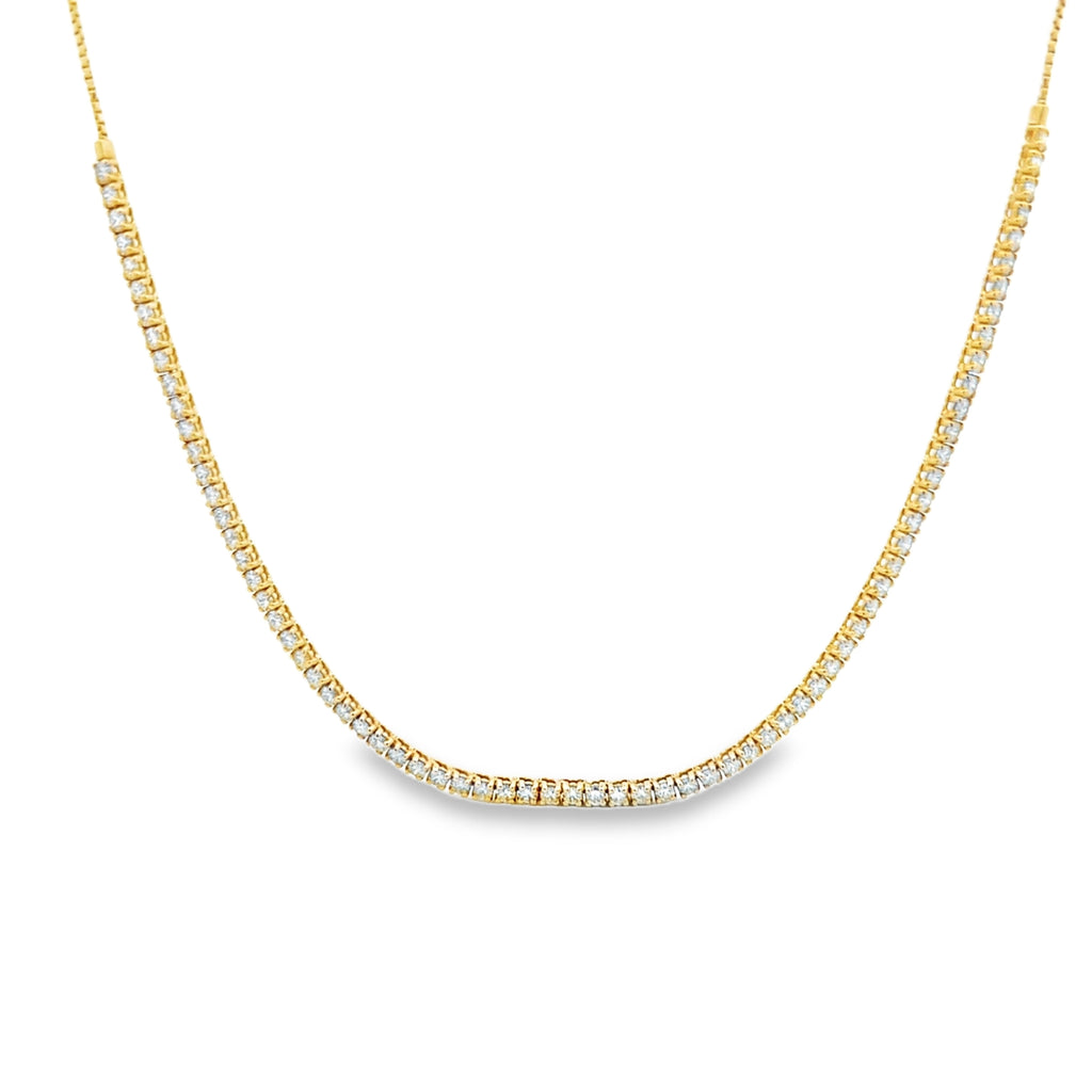 Adjustable Bolo Diamond Tennis Necklace