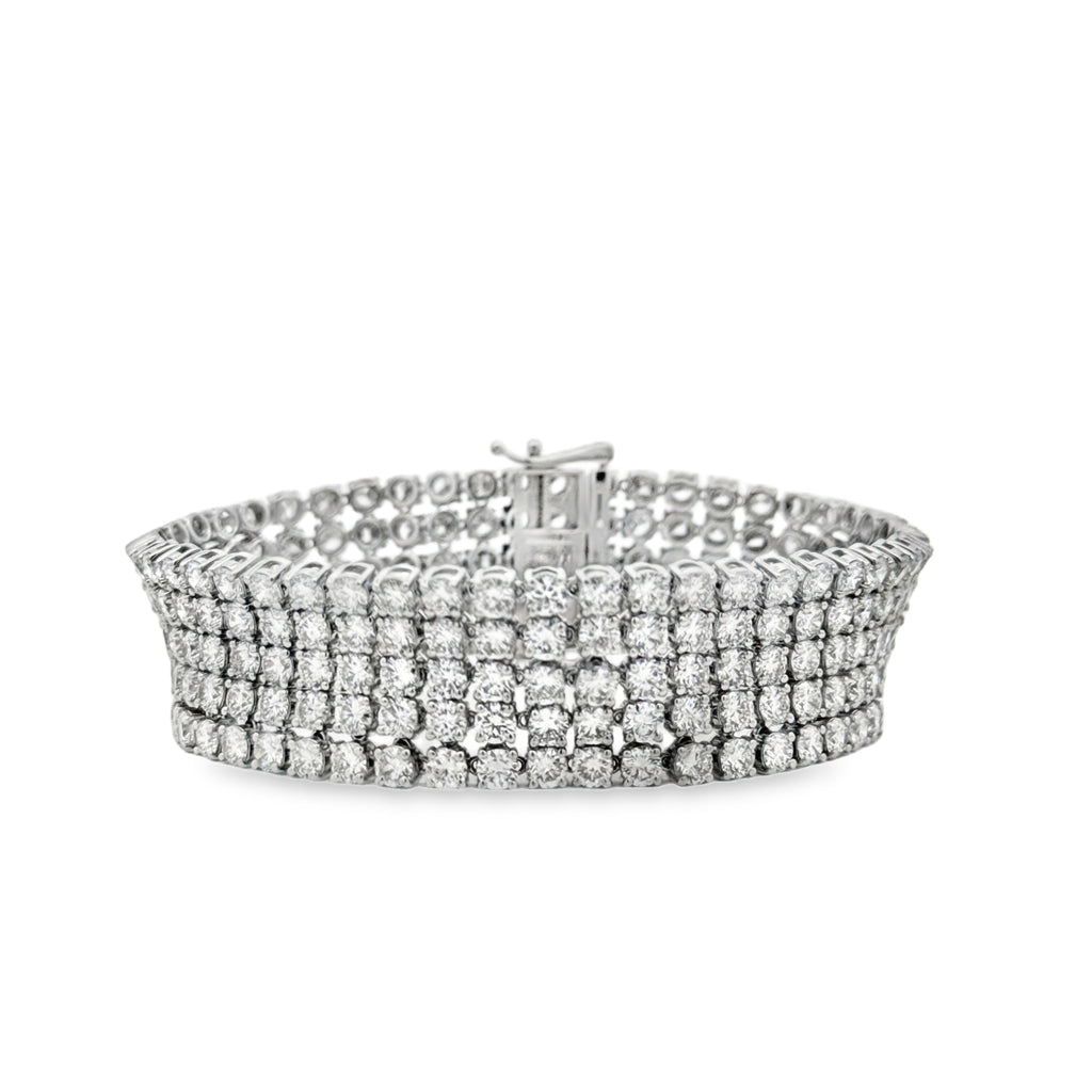 Lab-Grown Multi-Row Glam Tennis Bracelet