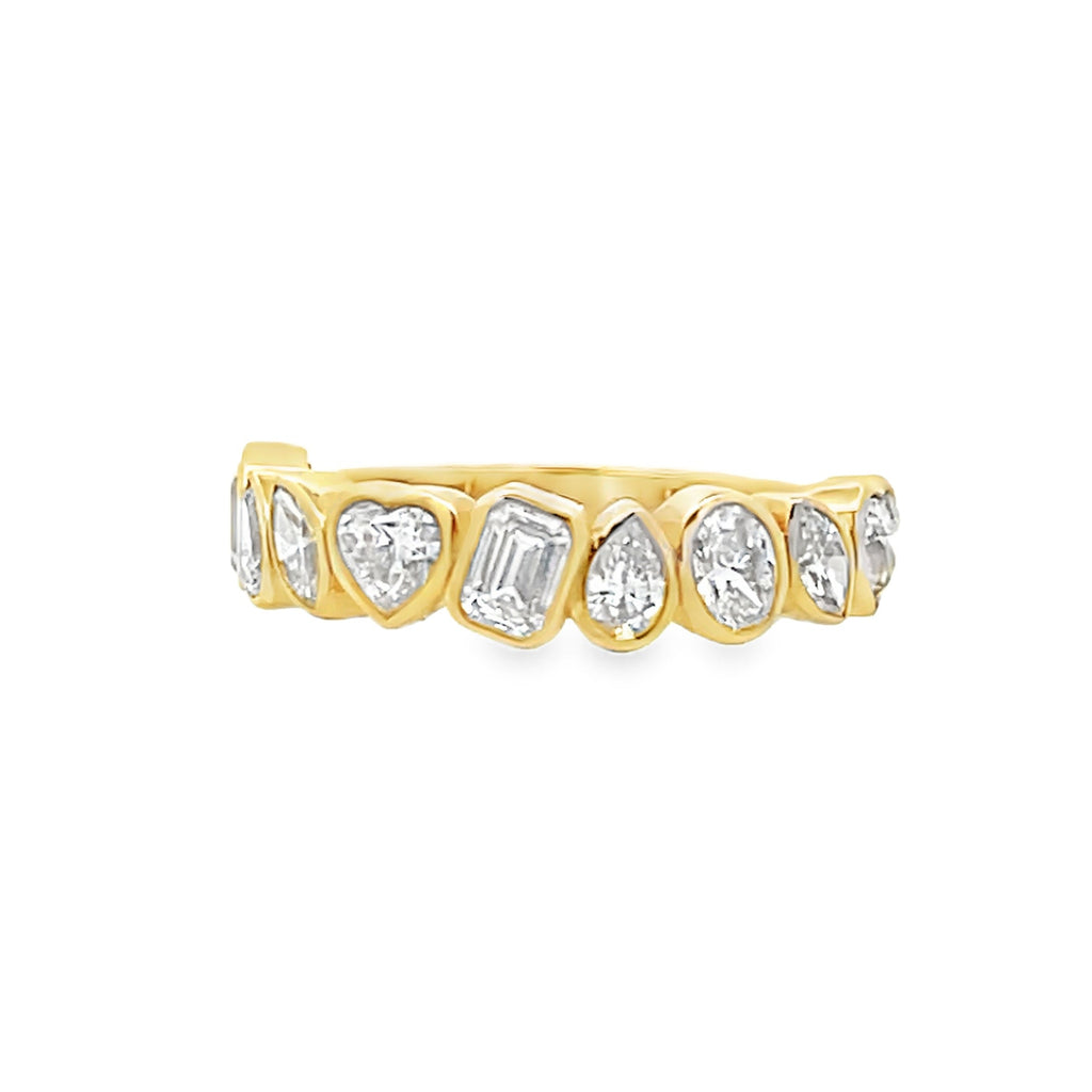 Lab-Grown Bezel Fancy Multi-Shape Band