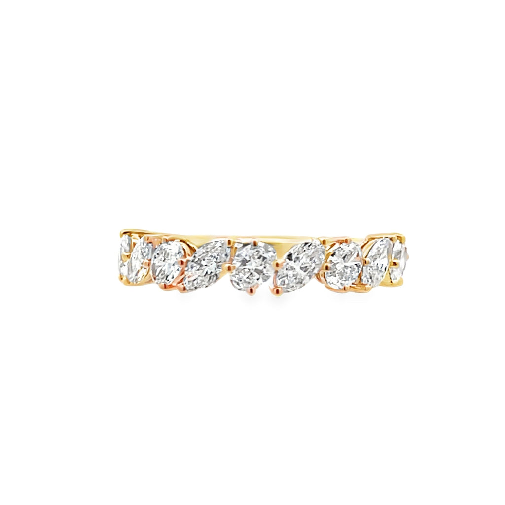 Lab-Grown Offset Marquise & Oval Band