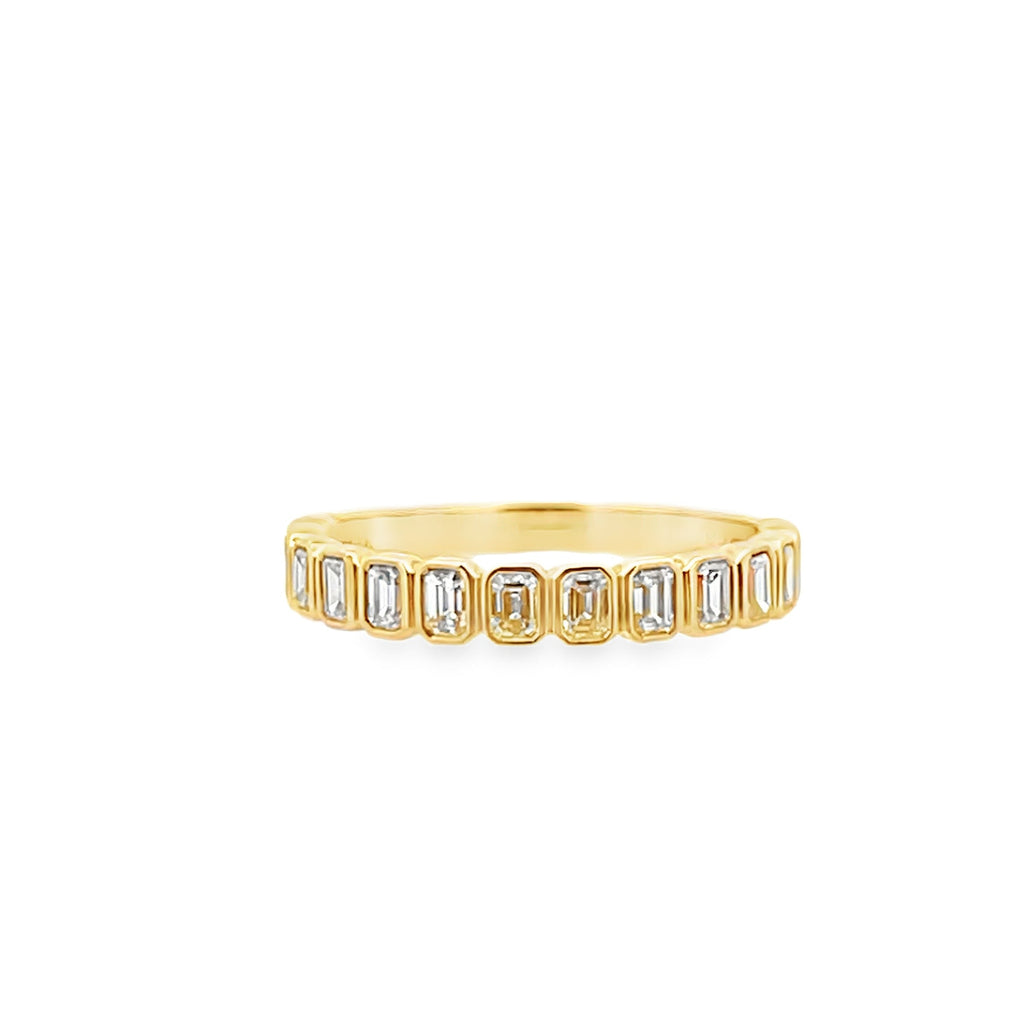 Baby Emerald Bezel Band