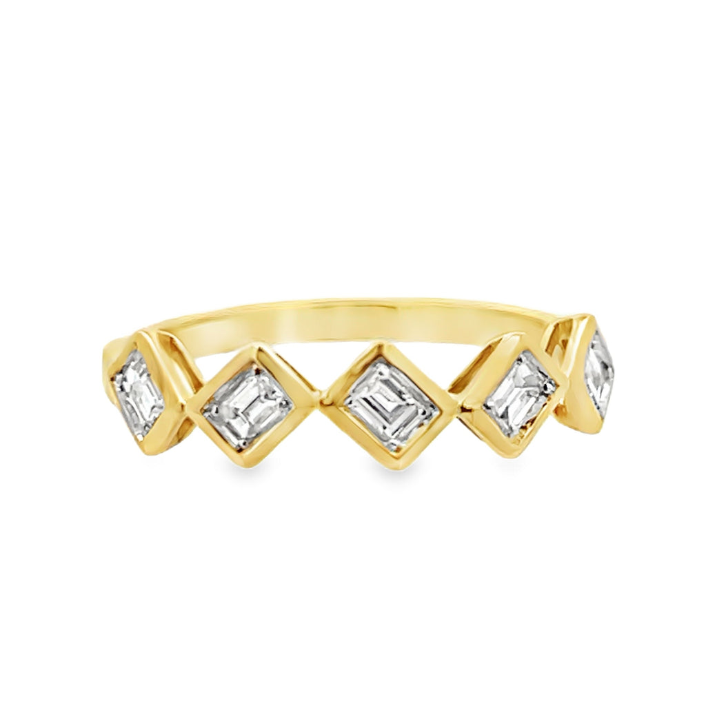 Bezel Offset Baguette Band