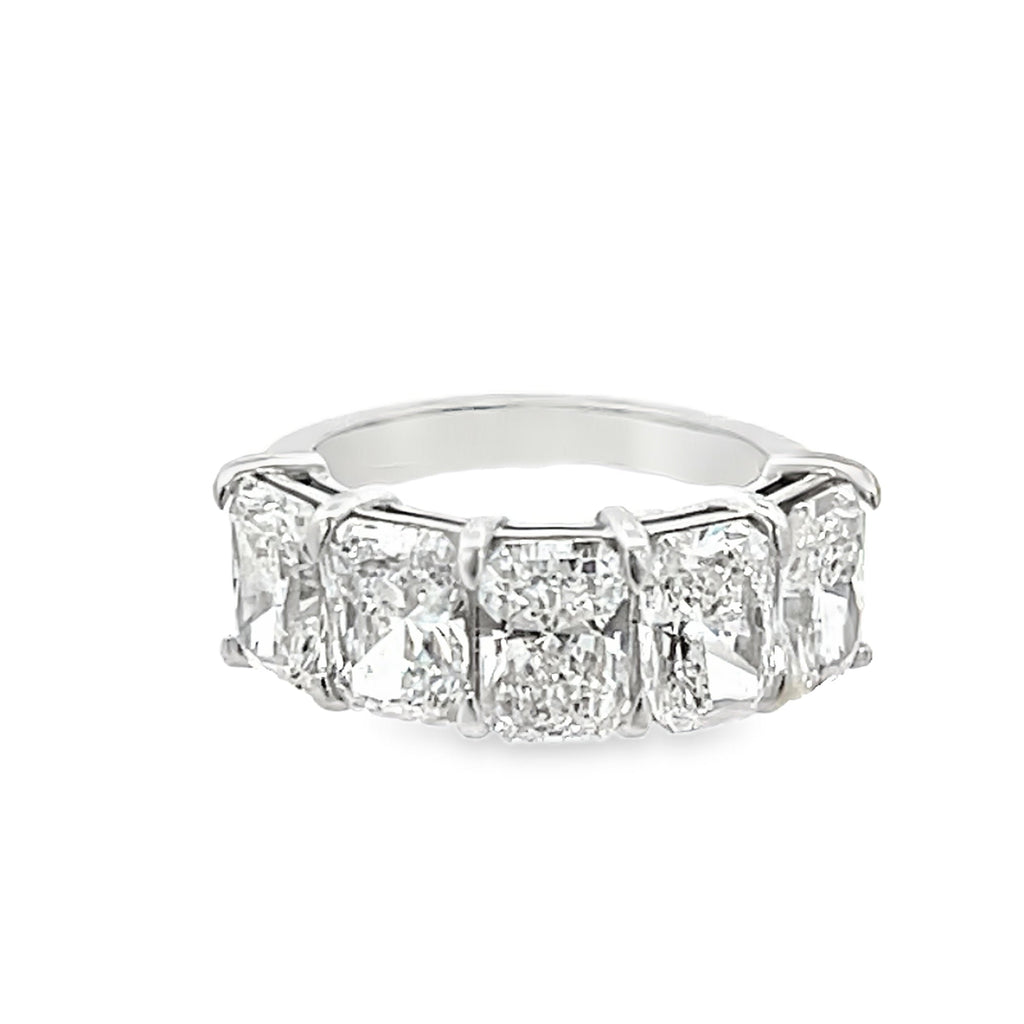 Lab-Grown 5-Stone Radiant Band