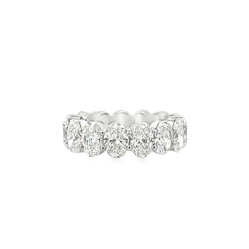 Lab-Grown Oval Eternity Band