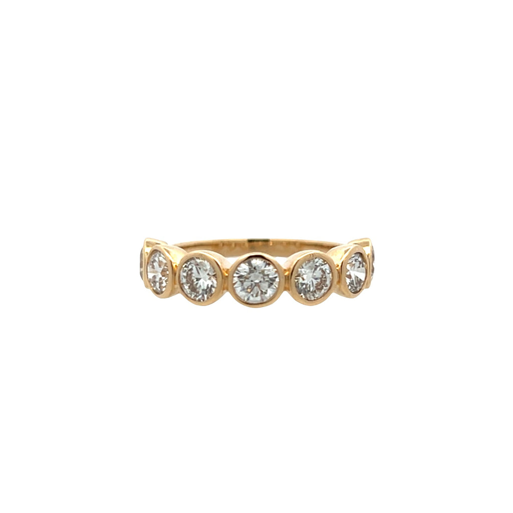 Lab-Grown Bezel Round Band