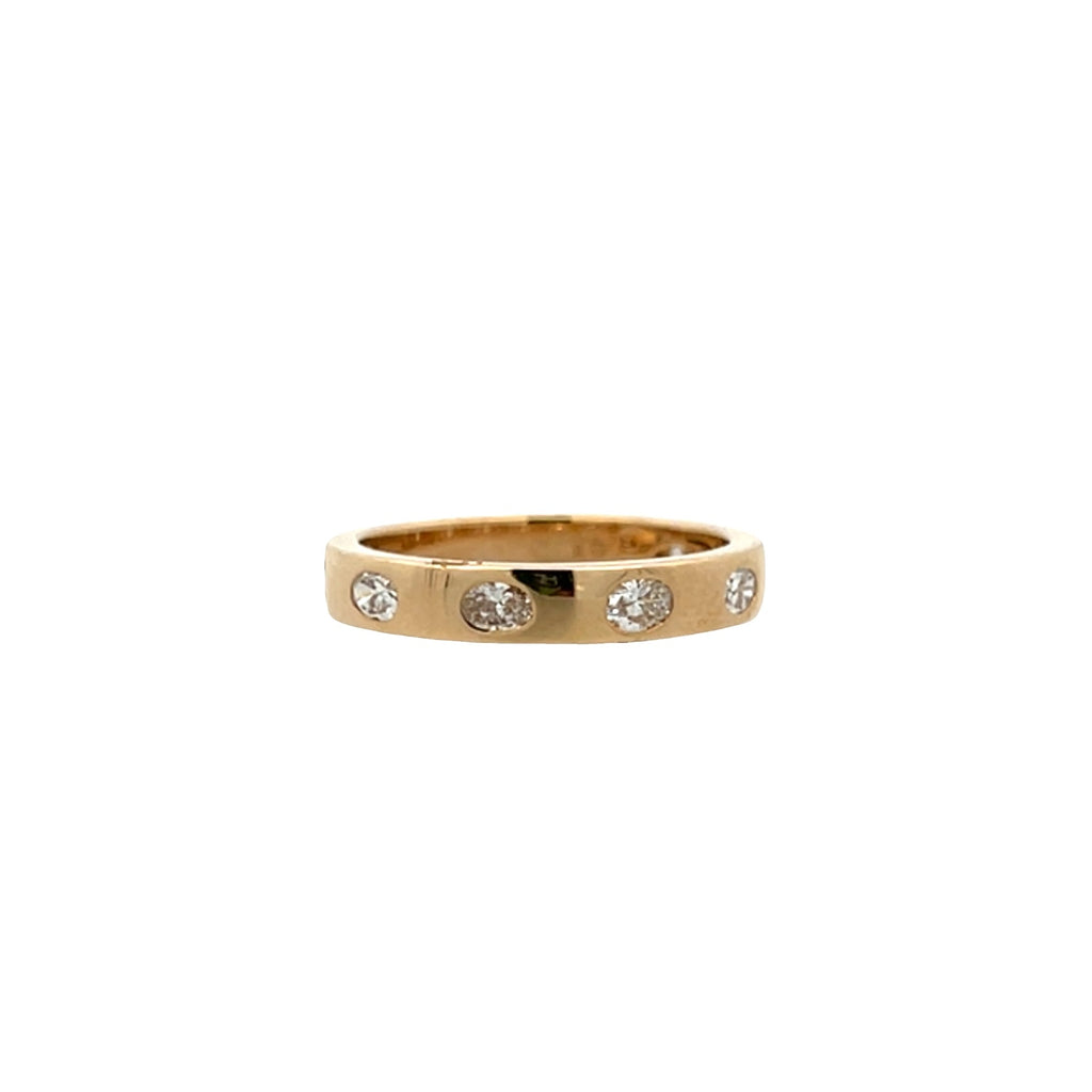 Lab-Grown Gypsy Set Oval Band