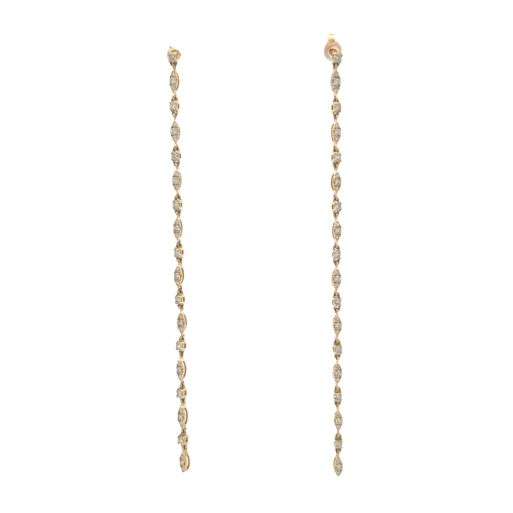 Round & Cluster Marquise Duster Earrings