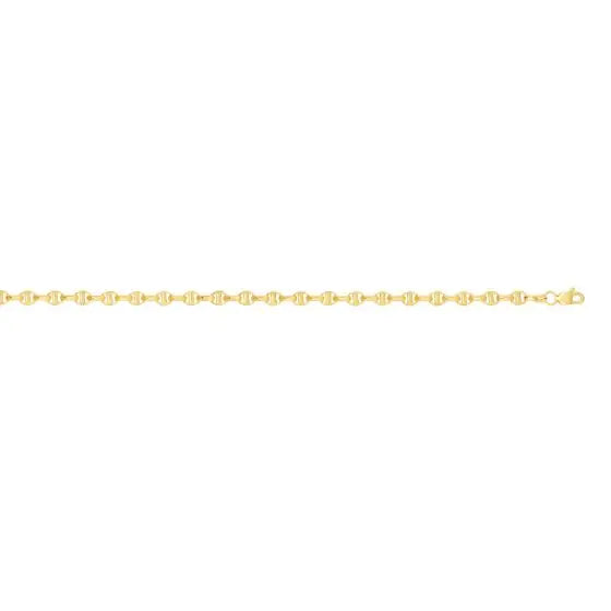 14K Gold 3mm Lite Anchor Chain Necklace