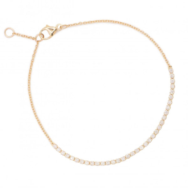 Dainty Halfway Tennis Bracelet