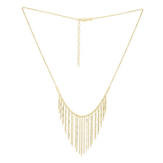 Gold Fringe Necklace