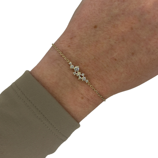 Lab-Grown Constellation Chain Bracelet