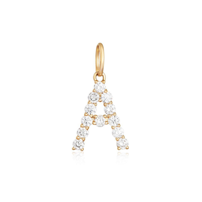 Diamond Inital Charm