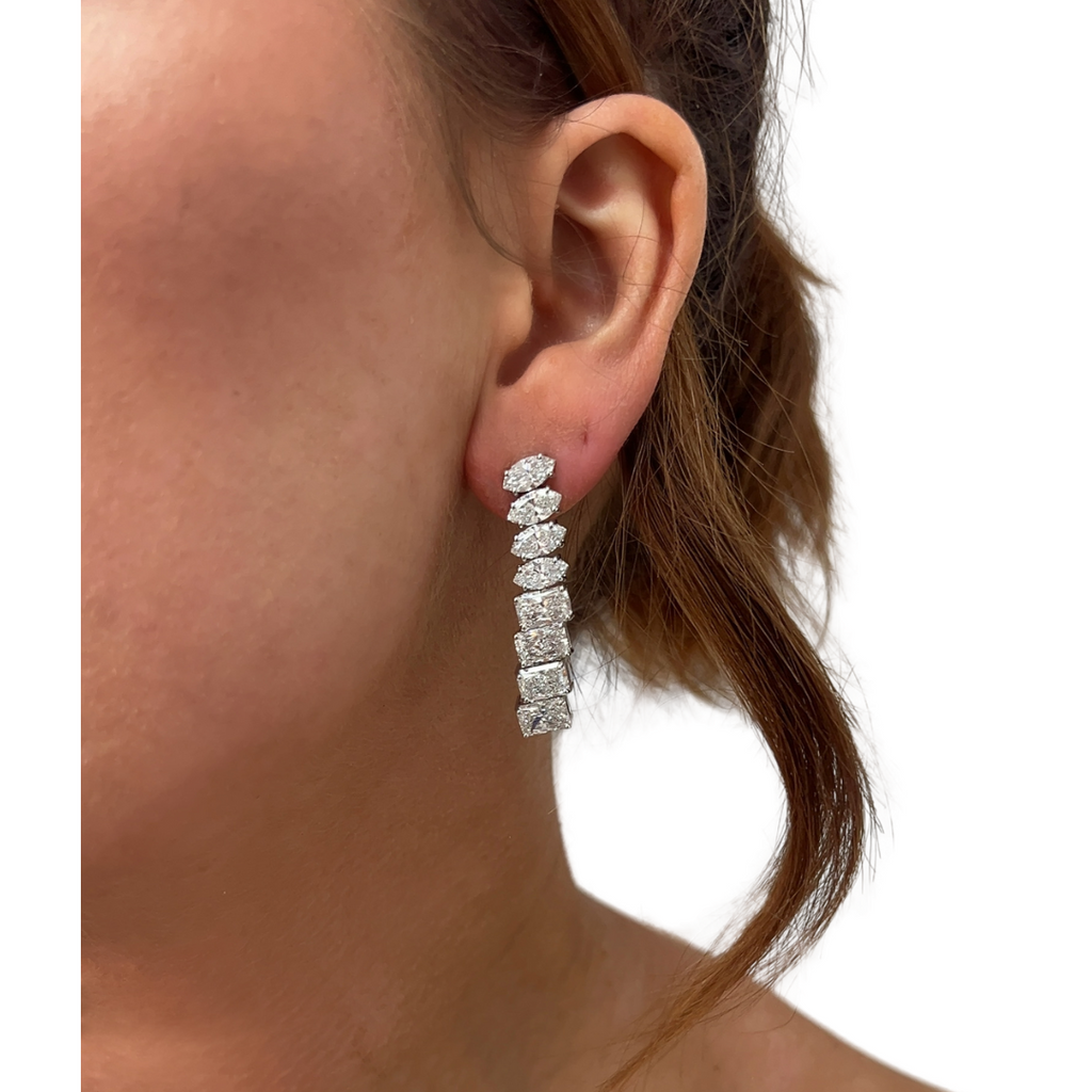 Lab-Grown Radiant & Marquise Dirty Martini Earrings