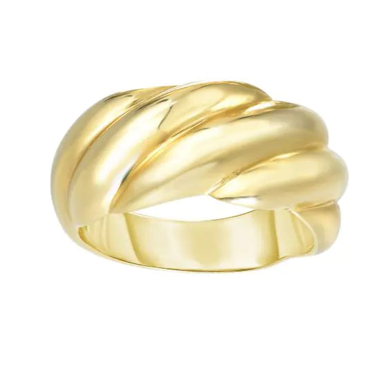 Golden Croissant Ring