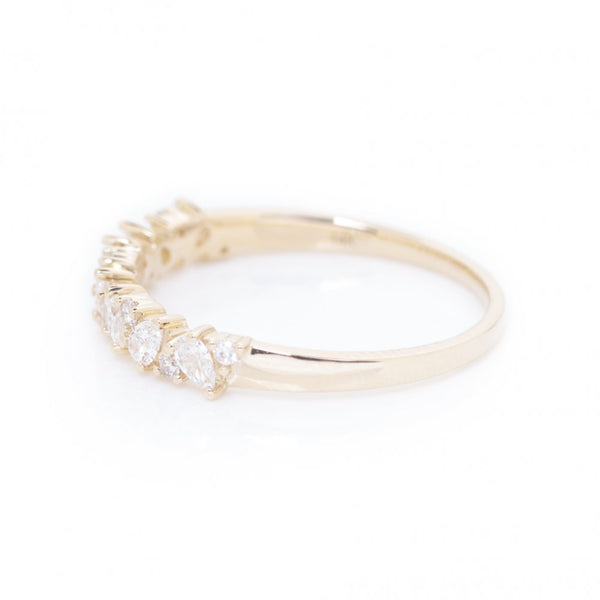 Tilted Pear & Round Band
