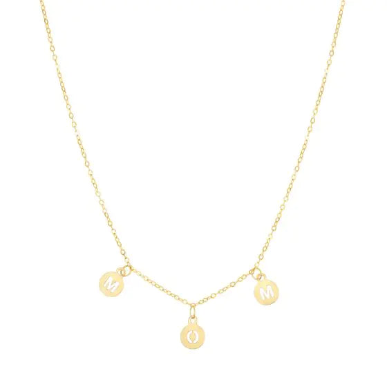 Gold "Mom" Necklace