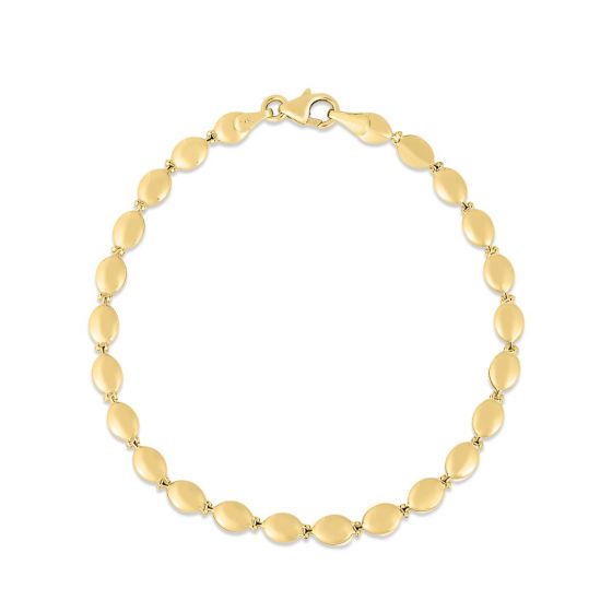 Gold Pebble Bead Bracelet