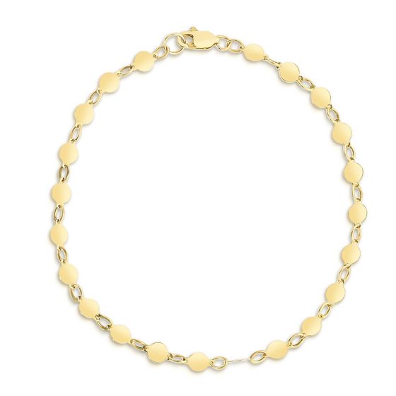 Gold Mirror Chain Bracelet