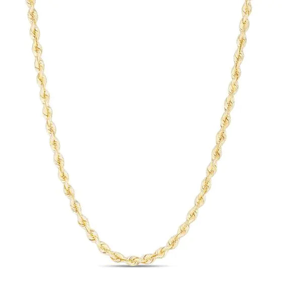 14K Silk Rope Chain Necklace