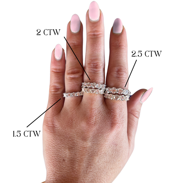 7 Stone Round Lab-Grown Diamond Band