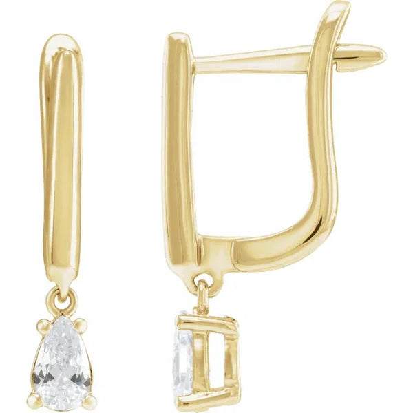 Lab-Grown Diamond Pear Shaped Dangles