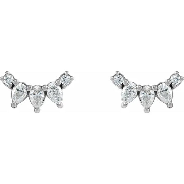 Diamond Contour Earrings