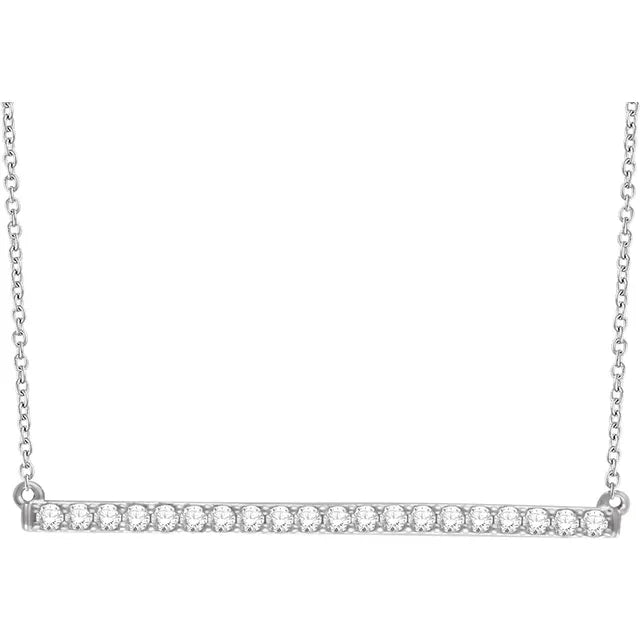 Diamond Bar Necklace