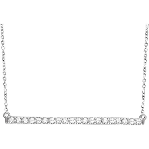 Diamond Bar Necklace