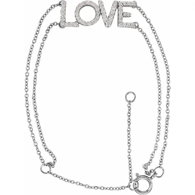 Diamond "Love" Bracelet